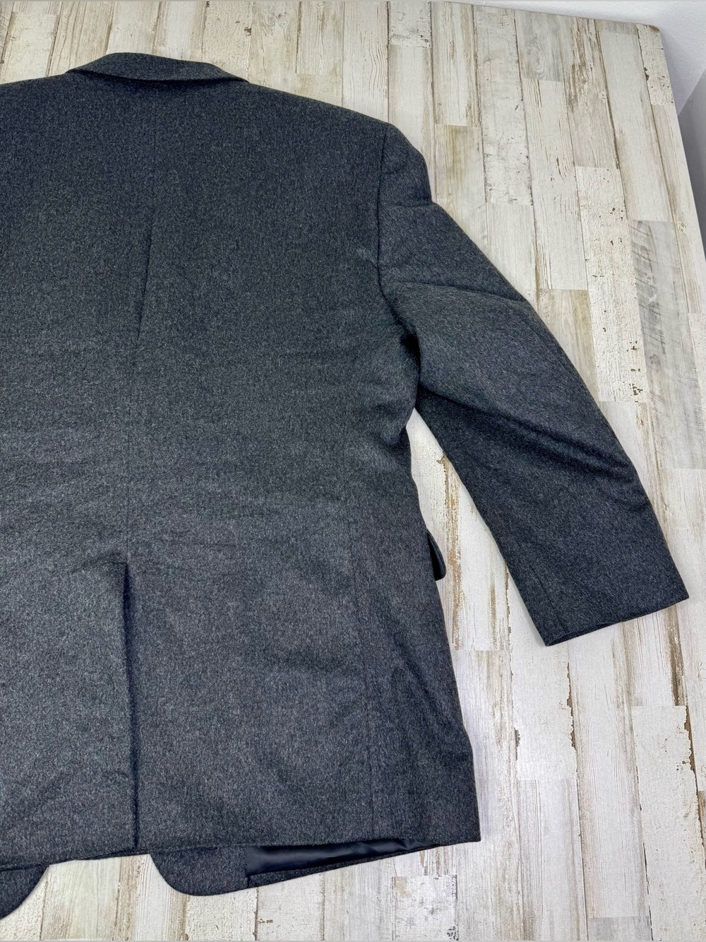 Jos. A. Bank 100% Cashmere 2B Blazer Sport Coat Mens 46R Charcoal Gray - Picture 7 of 11